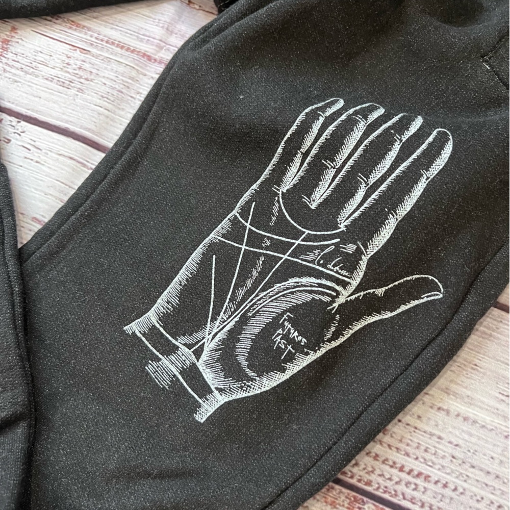 La Detresse Palm Future Black Sweatpants - Picture 2 of 7